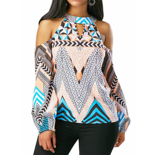 Boho Cold Shoulder Top