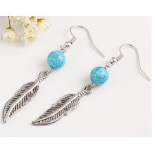 Load image into Gallery viewer, Boho Feather Earrings