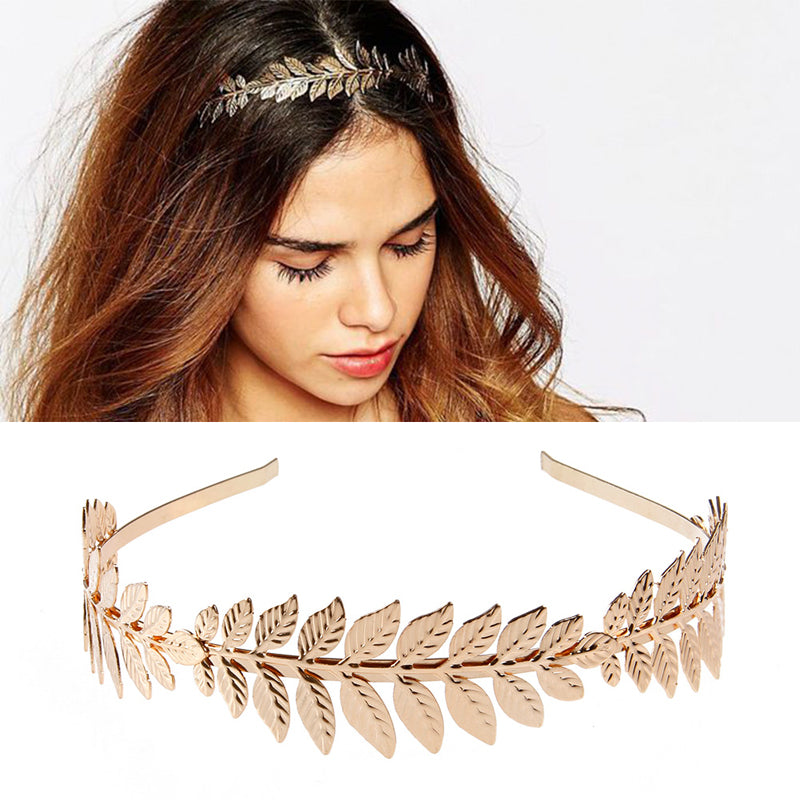 Boho Olive Leaf Headband