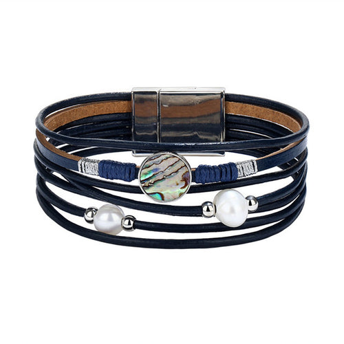 Boho Leather Wrap Bracelet