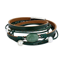 Load image into Gallery viewer, Boho Leather Wrap Bracelet