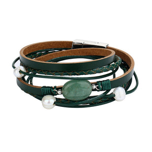 Boho Leather Wrap Bracelet