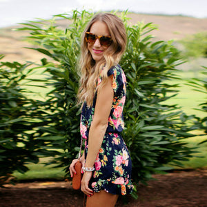 Boho Floral Romper