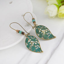 Load image into Gallery viewer, Boho Leaf Earrings