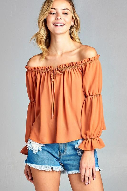 Boho Ruffle Top