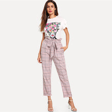 Load image into Gallery viewer, Pink Plaid Pants