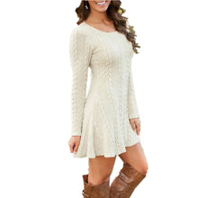 Load image into Gallery viewer, Autumn Boho Sweater Dress