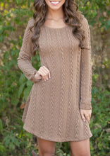 Load image into Gallery viewer, Autumn Boho Sweater Dress