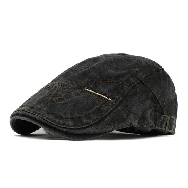 Men's Vintage Wash Flat Cap