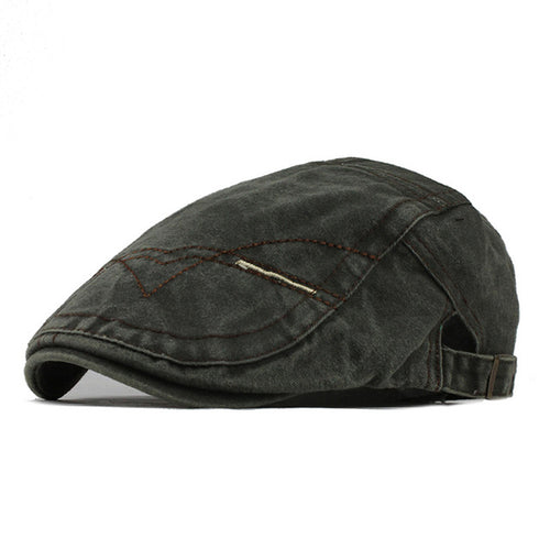 Men's Vintage Wash Flat Cap